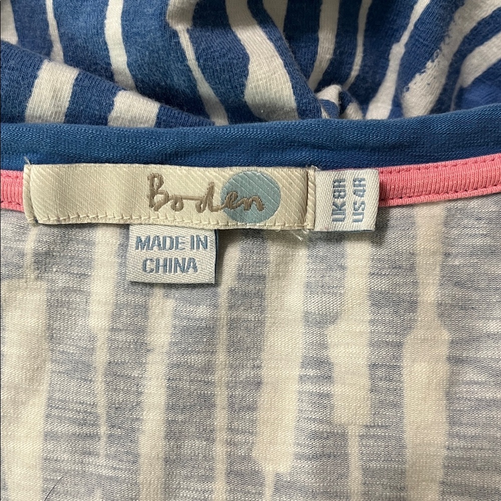 Boden Jersey Knit Faux Wrap Empire Waist Midi Dress Sz 4 - Picture 4 of 6